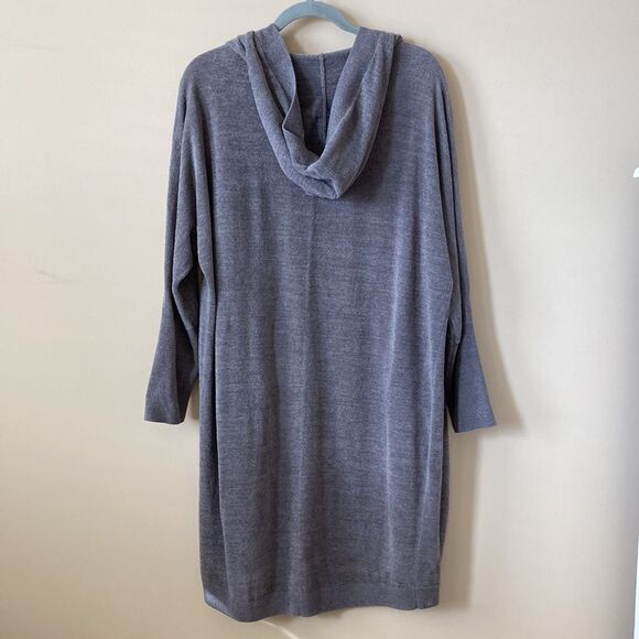 Barefoot Dreams CozyChic Ultra Lite Hooded Cocoon Cardigan Medium - Picture 4 of 12